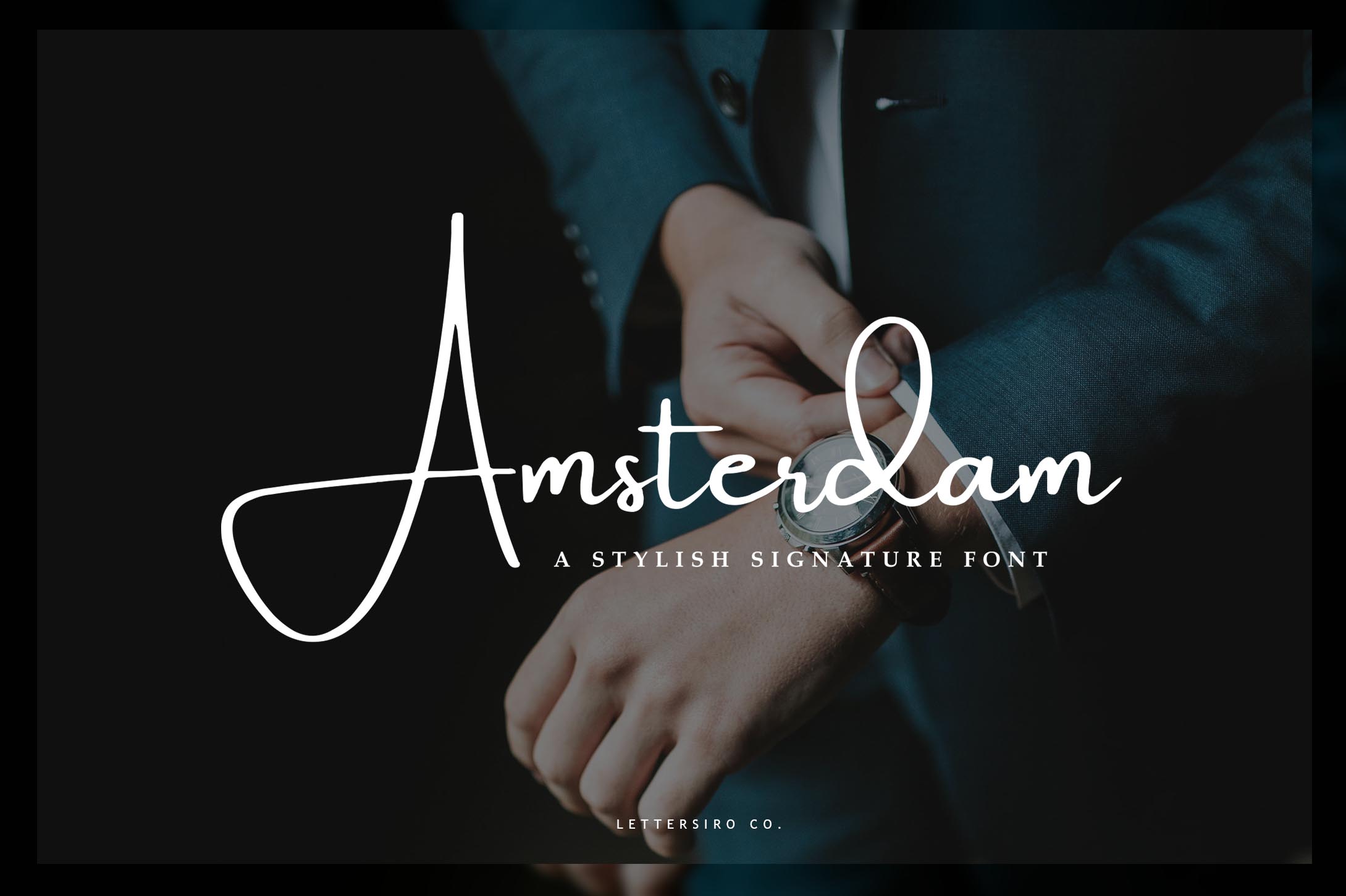 Amsterdam: A Premium Script Font for Polished Branding