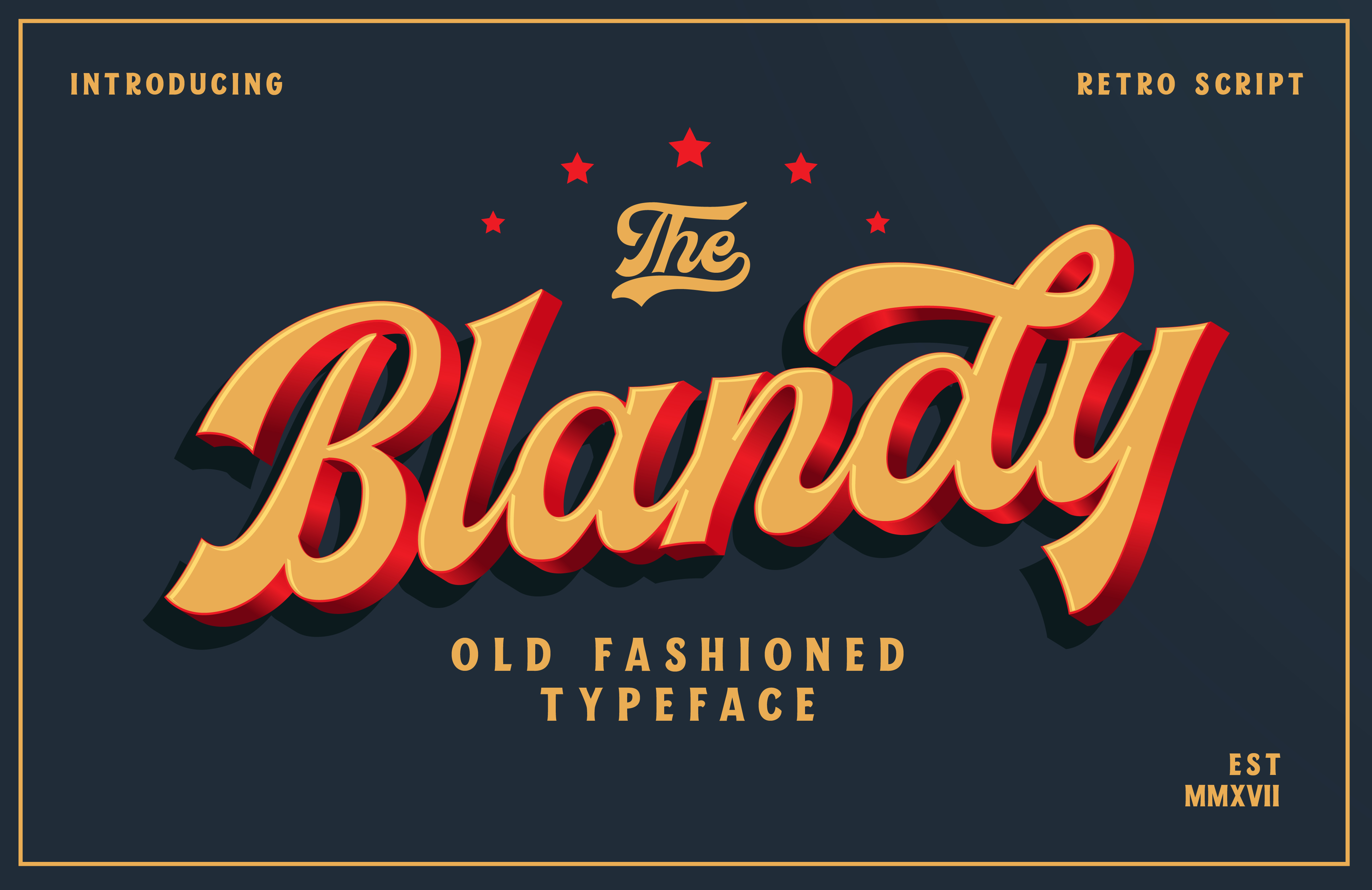 Blandy: A Bold, Vintage-Inspired Typeface for Real Branding Work