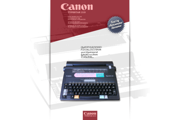 Canon TypeStar 210: A Warm, Handwritten Script Font for Handmade Charm