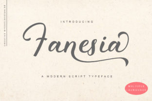 Fanesia: A Refined Script Font for Editorial Design
