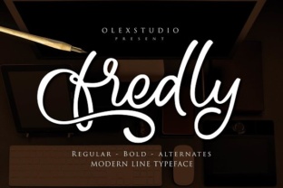 Fredly: A Fluid Handwritten Script Font for Digital Branding