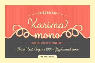 Karima Mono: A Premium Monoline Script Font for Handmade Creators