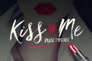 Kiss Me Font: A Script Amp Typeface for Campaign Headlines That Land
