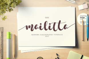 Mailitta: A Modern Script Typeface for Editorial Design