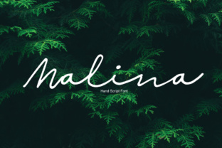 Malina: A Handwritten Script Font That Feels Like Home