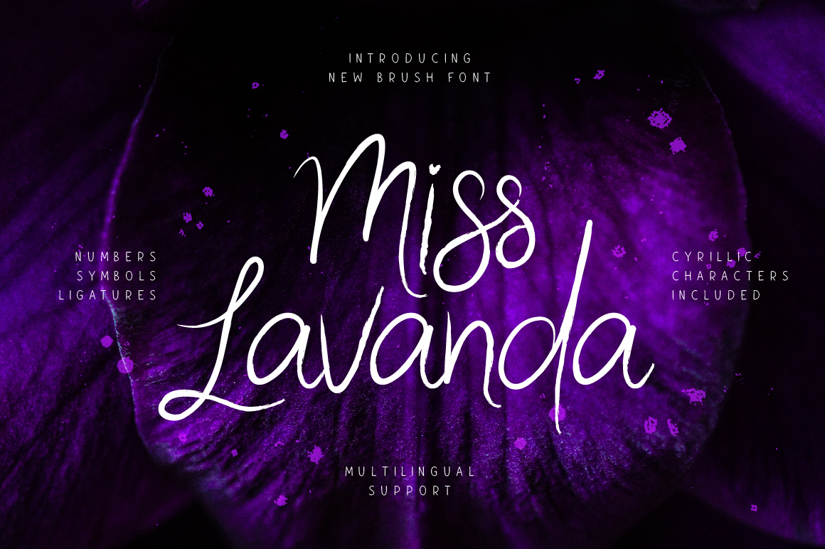 Miss Lavanda: A Warm, Elegant Script Font for Handmade Creators