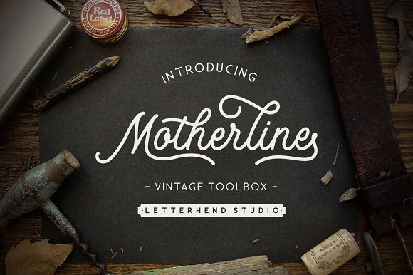 Motherline: A Vintage Script Font That Elevates Digital Branding