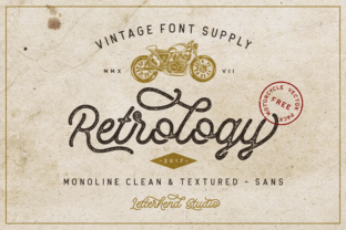 Retrology: A Retro Monoline Typeface for Digital Charm