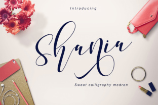 Shania: A Handmade Script Font for Editorial Charm