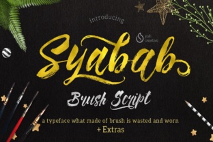 Syabab: A Bold, Hand-Brushed Script Font for Real Business Branding